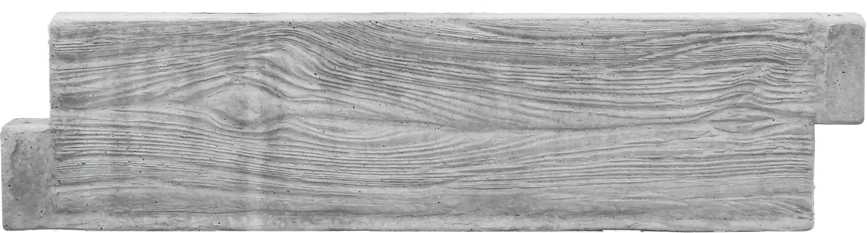 Betonový záhon, dekor dřevo, šedá, 0,25 x 1m