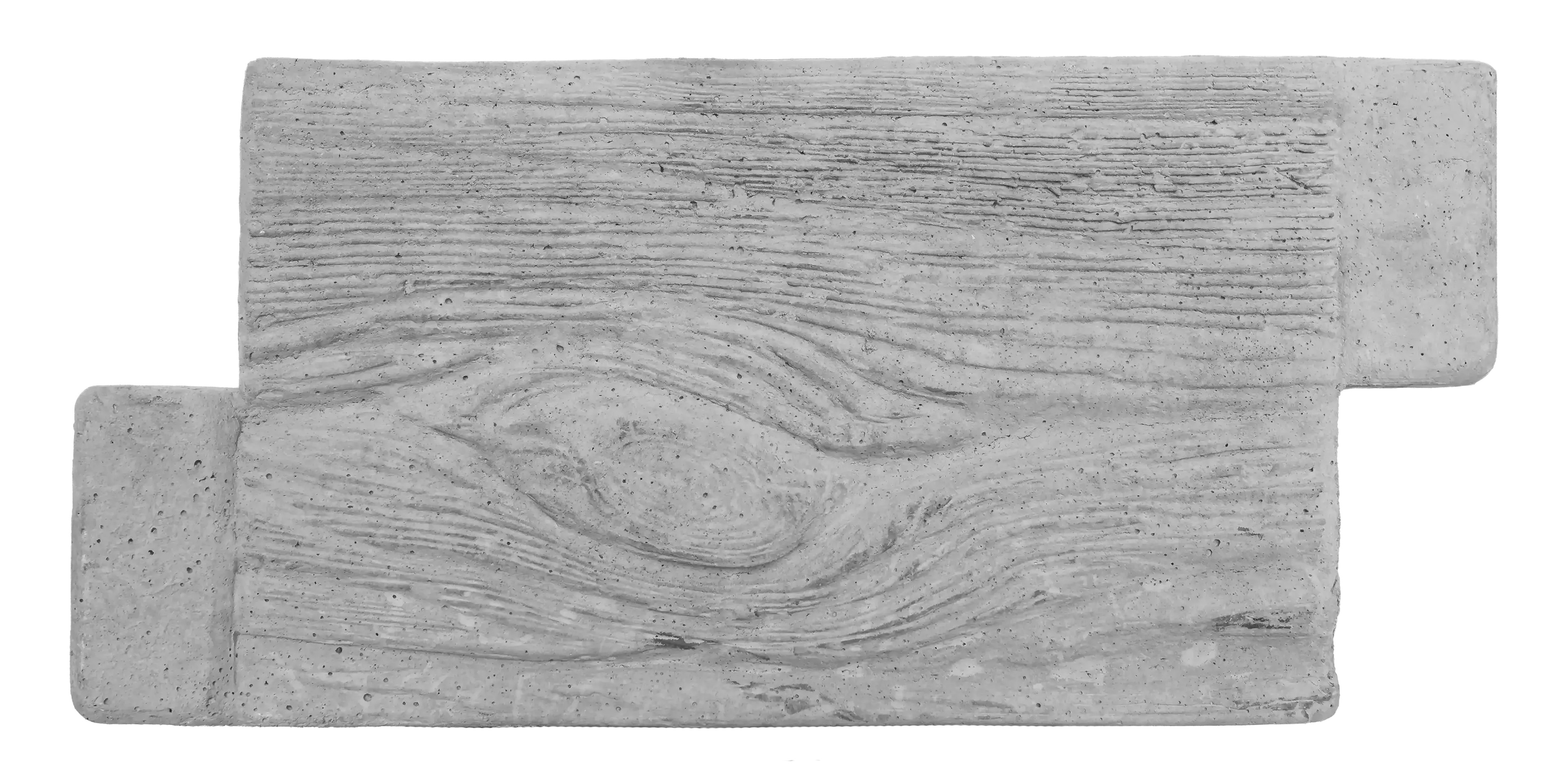 Betonový záhon, dekor dřevo, šedá, 0,25 x 0,5m