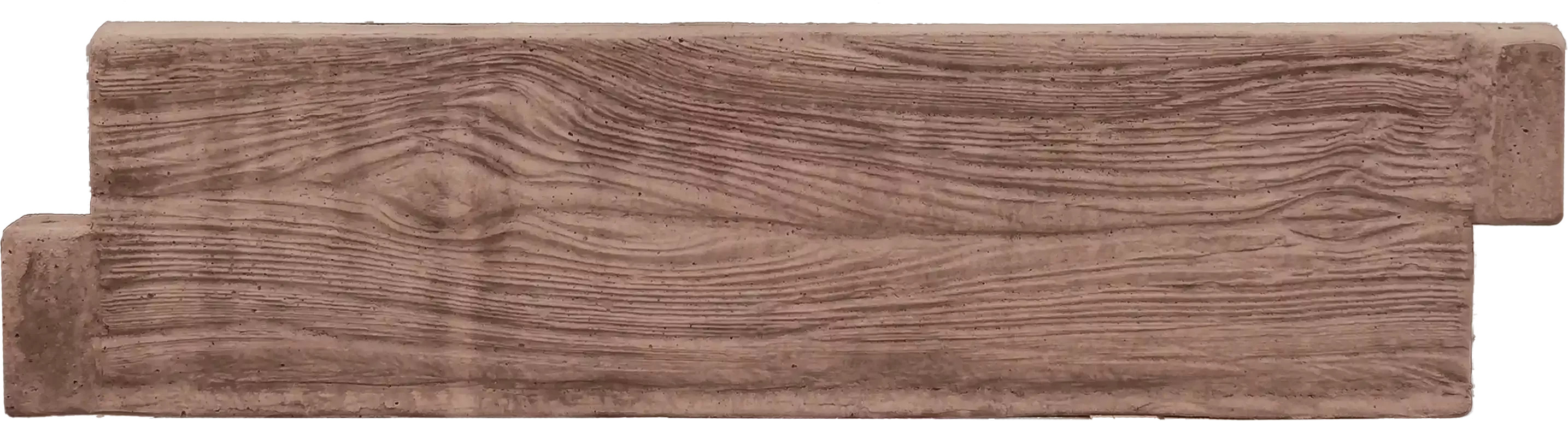 Betonový záhon, dekor dřevo, hnědá, 0,25 x 1m