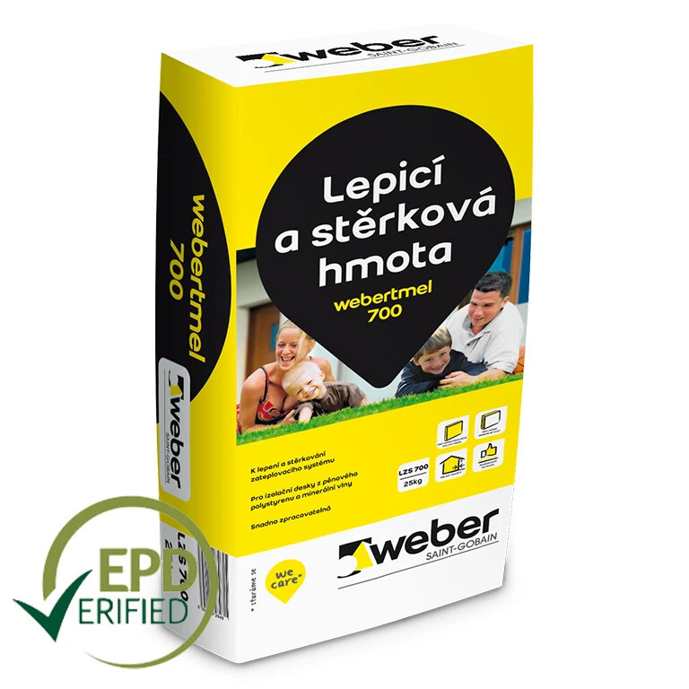 Lepicí a stěrková hmota Webertmel 700   25 kg