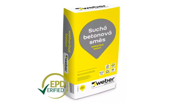 Suchá betonová směs weberbat beton 25 kg