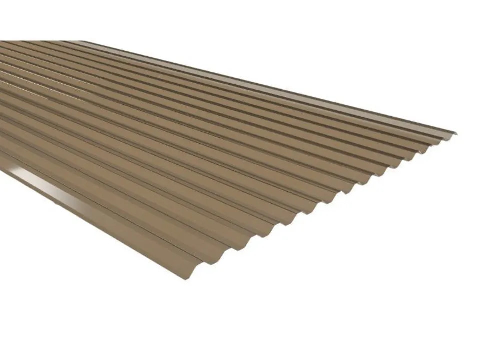 Deska plastová trapéz 70/18, 0,7x900x2000 mm, bronz
